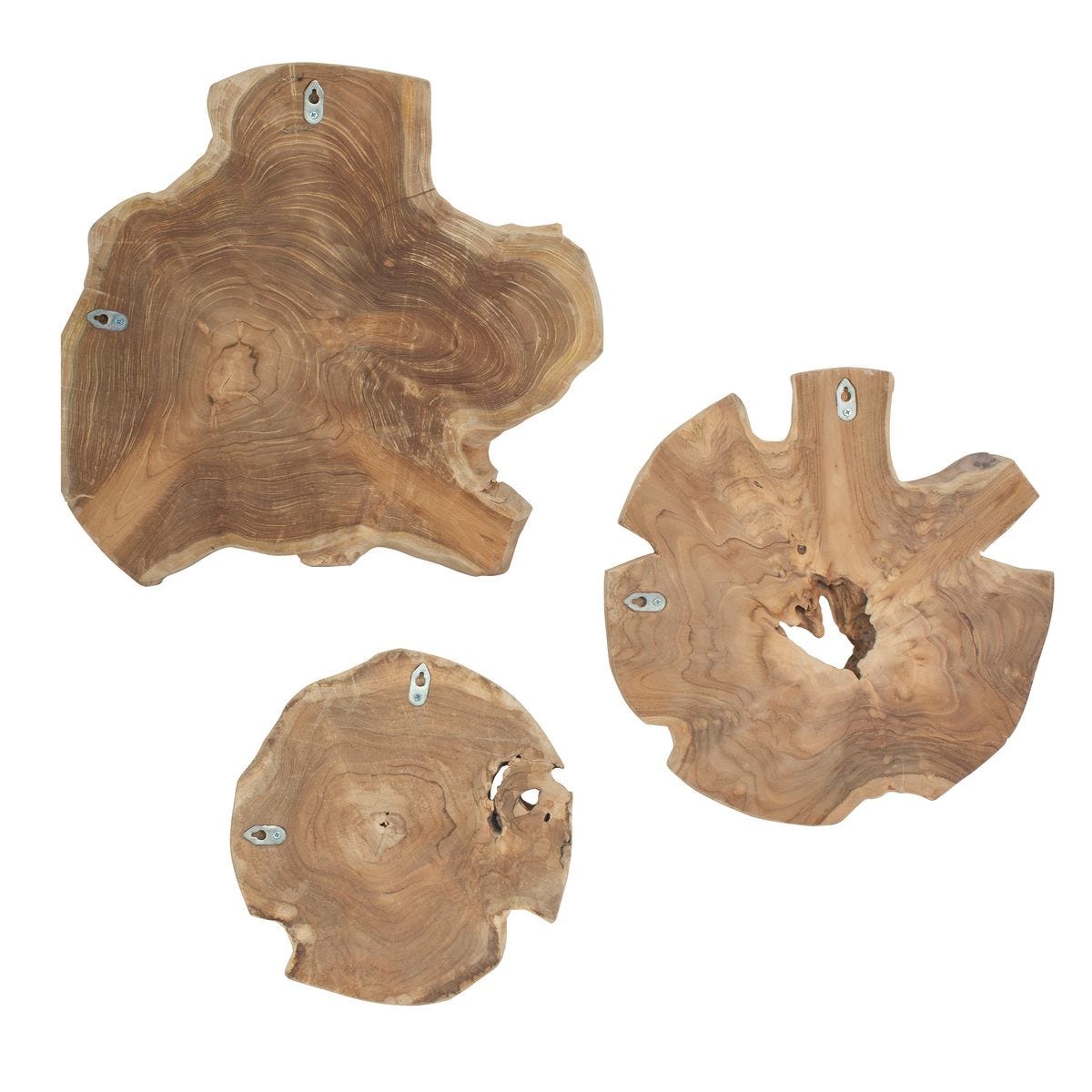 Kalani Indoor-Outdoor Wall Decor, Bleached, S/3