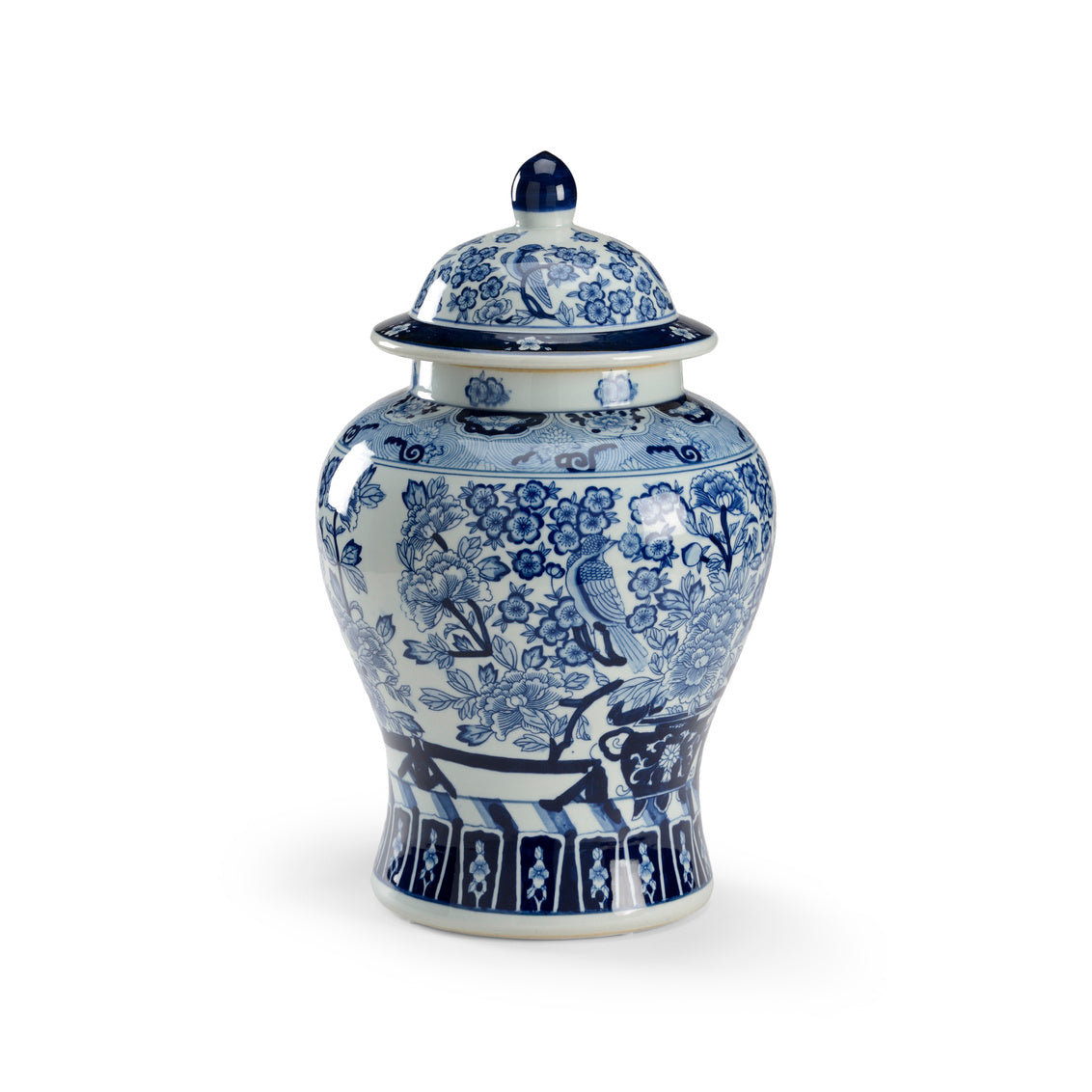 Floral Covered Urn
