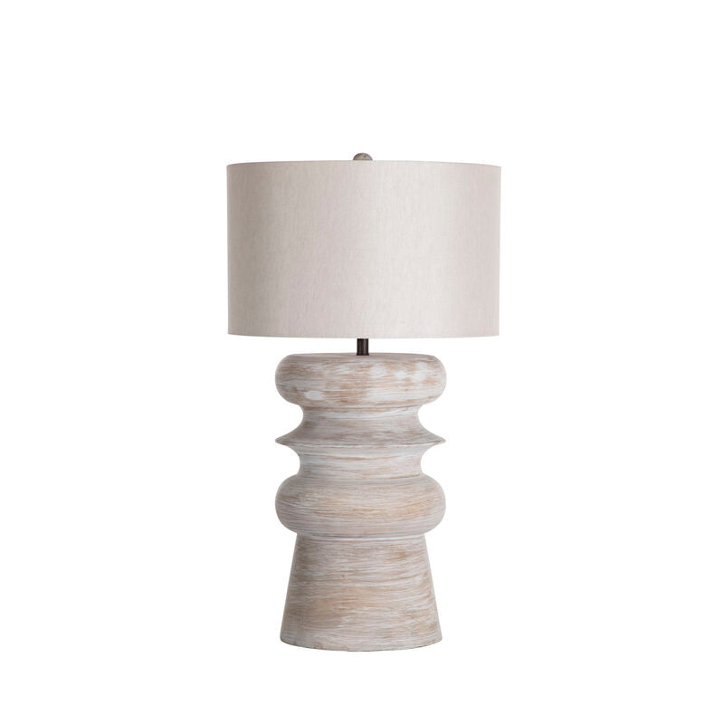 Claudius Table Lamp - Whitewashed