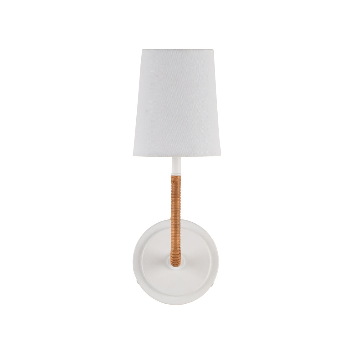 Amelia Sconce - White in White/Natural / Metal - Chelsea House