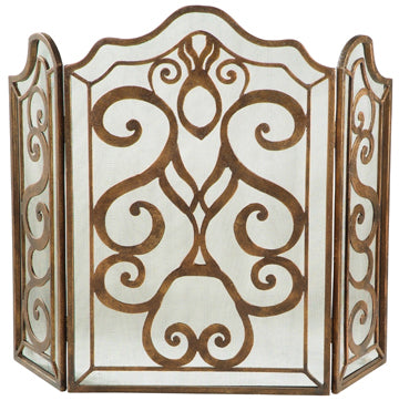 Tiger Lily 3-Panel Fireplace Screen