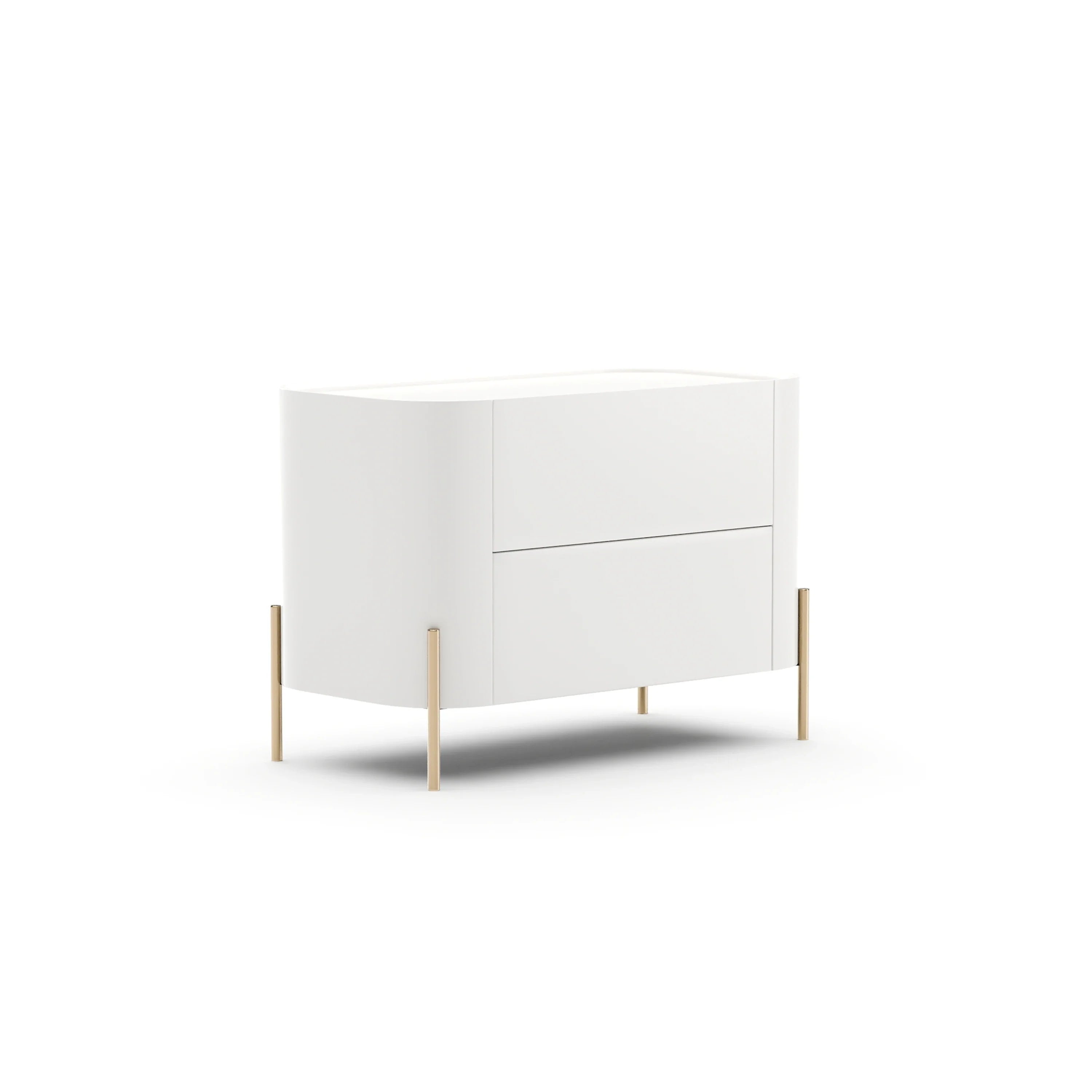 Atom 34" Nightstand - Latte – Nightstands by Caracole | Sutter & Vale