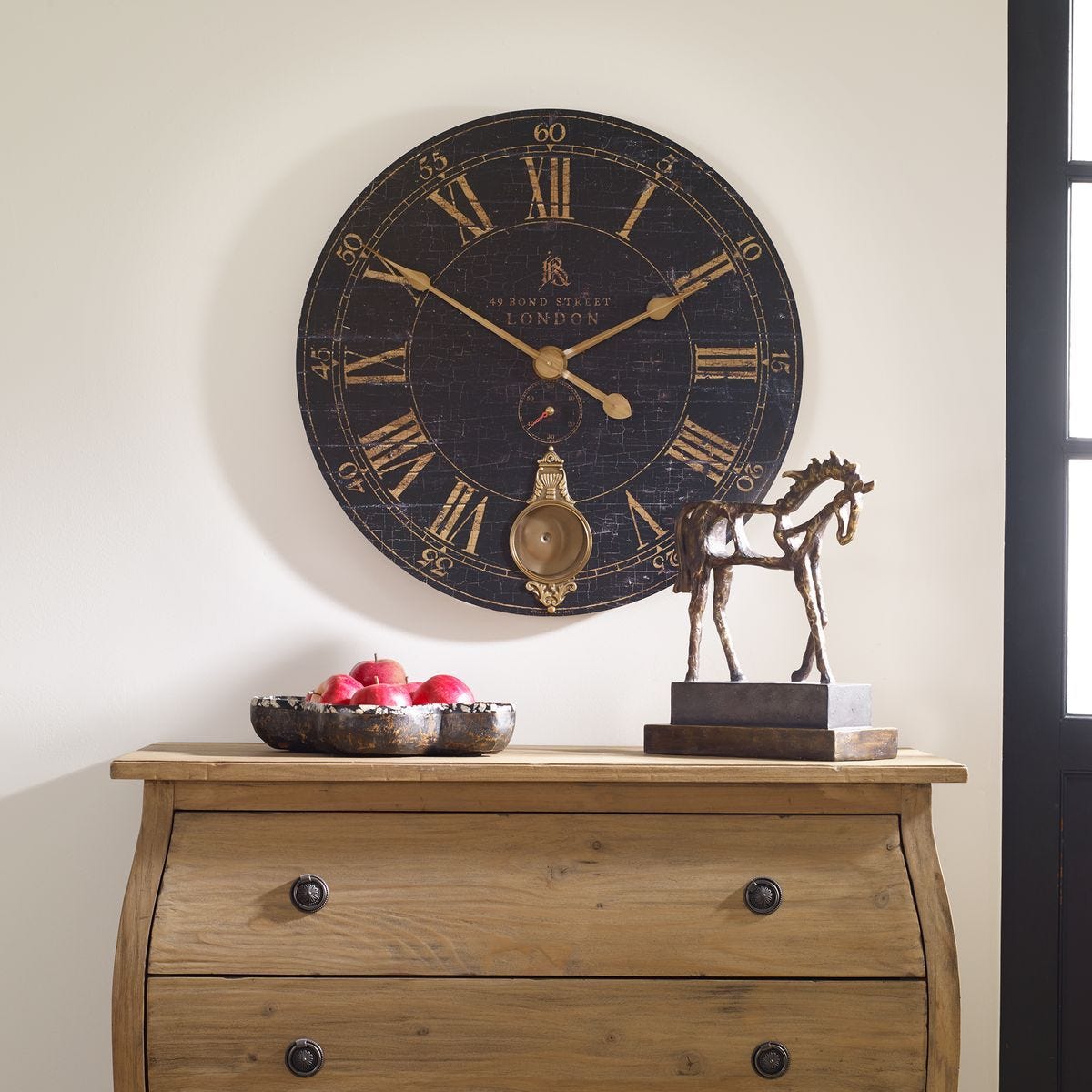 Bond Street 30" Wall Clock – Wall Decor by Uttermost | Sutter & Vale