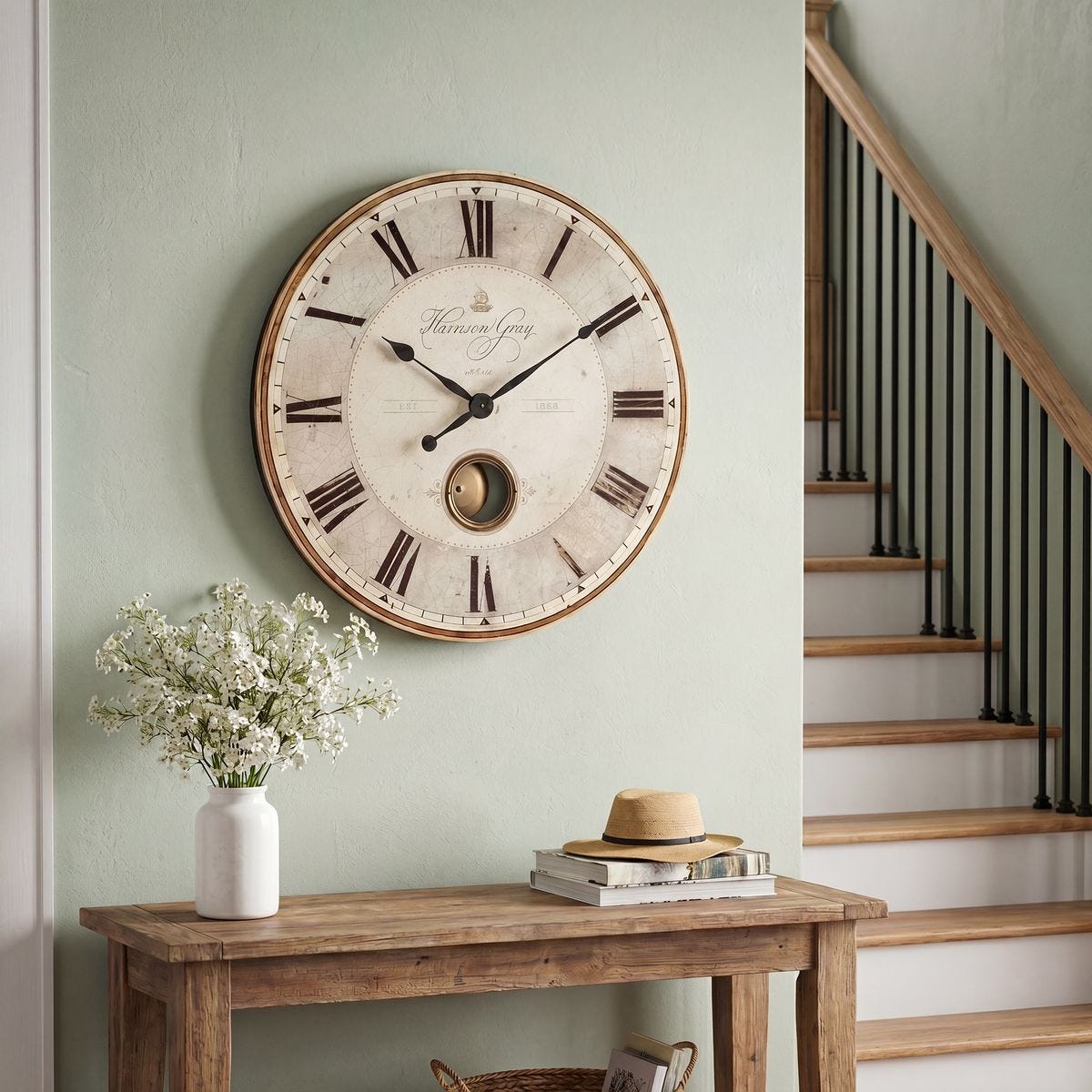 Harrison Gray 23" Wall Clock
