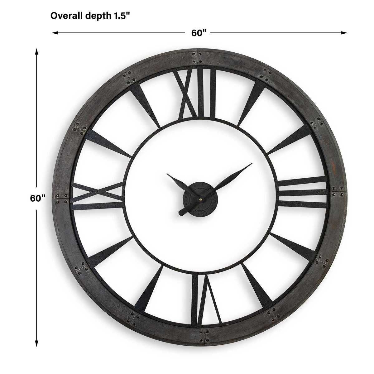 Ronan Large Wall Clock – Wall Decor by Uttermost | Sutter & Vale