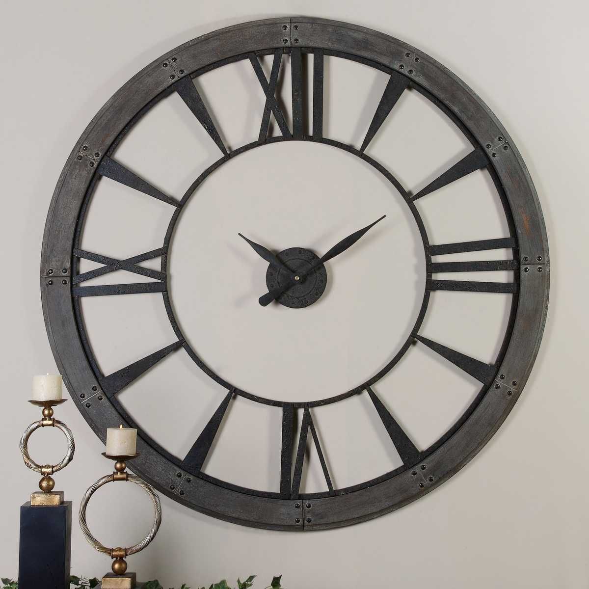 Ronan Large Wall Clock – Wall Decor by Uttermost | Sutter & Vale