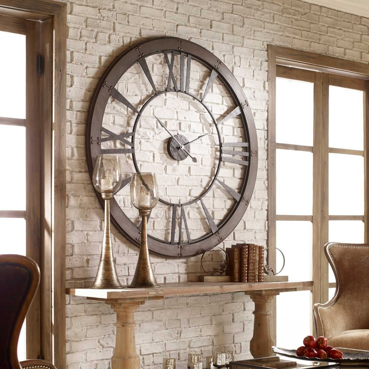 Ronan Large Wall Clock – Wall Decor by Uttermost | Sutter & Vale