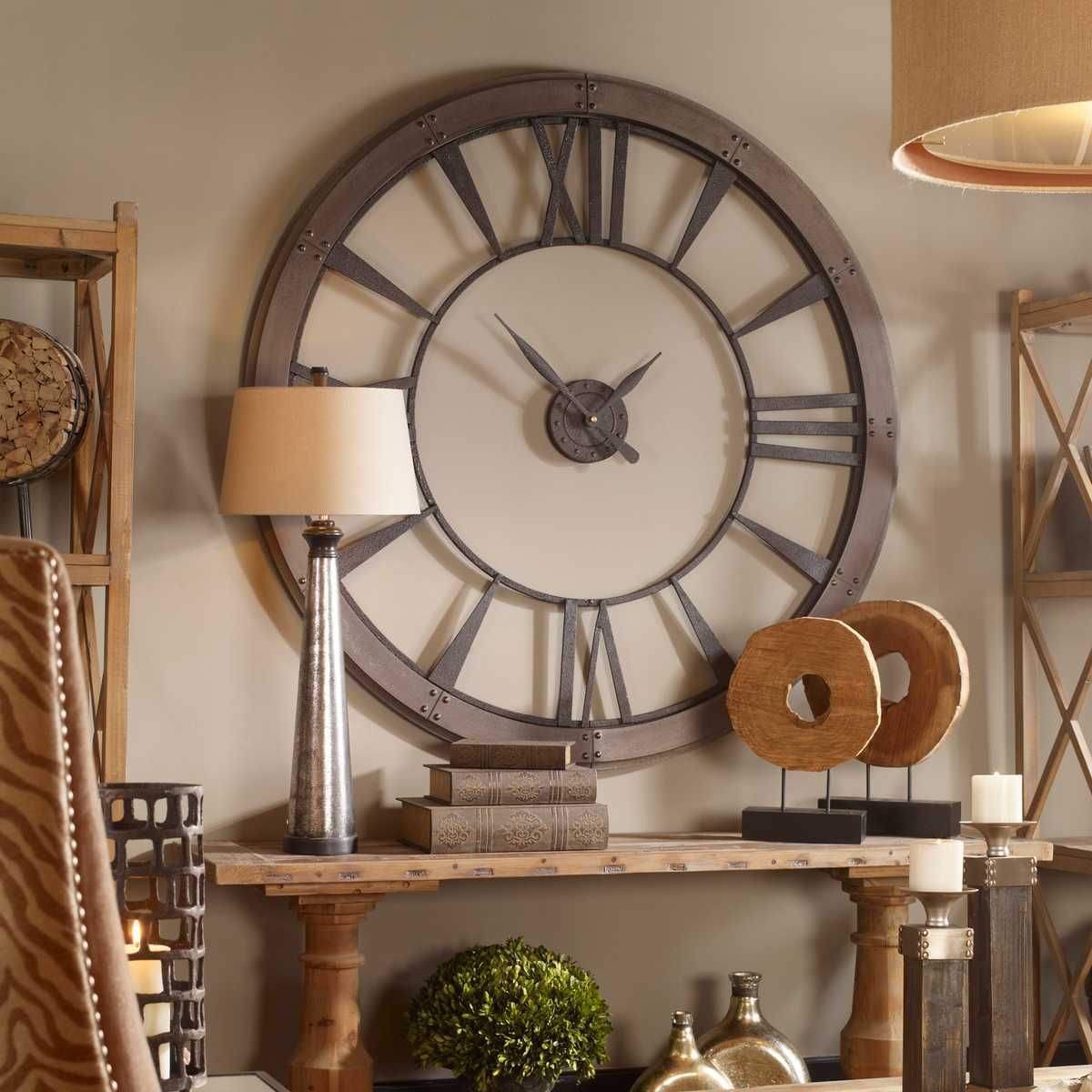 Ronan Large Wall Clock – Wall Decor by Uttermost | Sutter & Vale