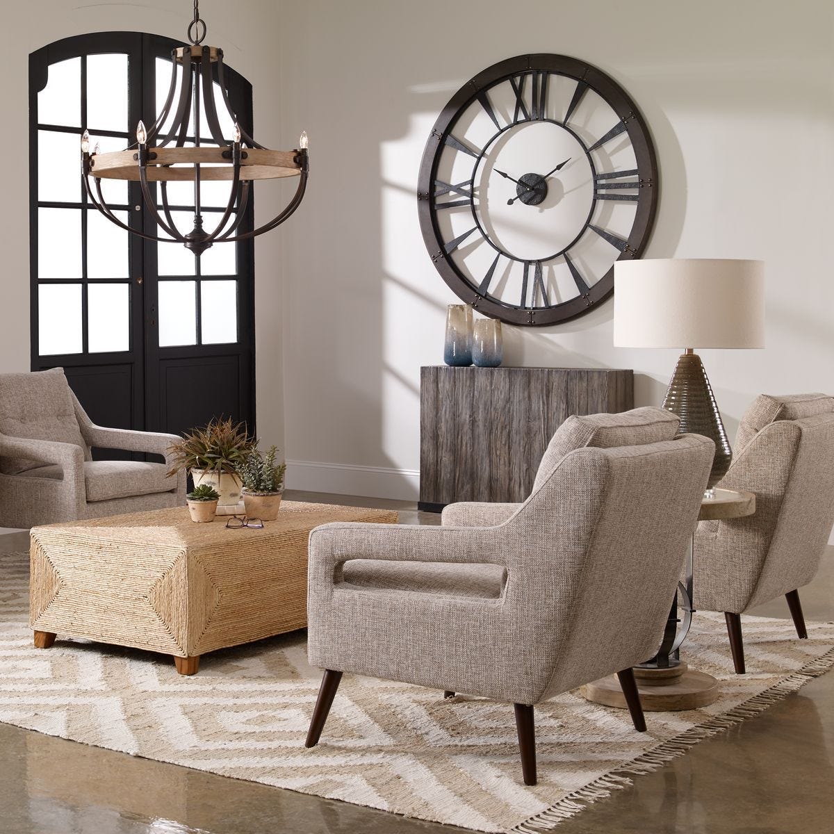 Ronan Large Wall Clock – Wall Decor by Uttermost | Sutter & Vale