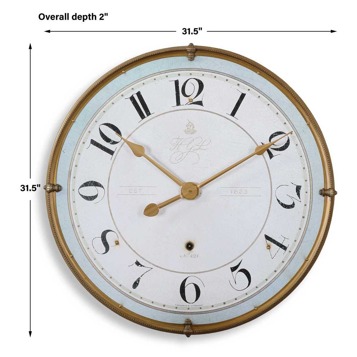 Torriana Wall Clock – Wall Decor by Uttermost | Sutter & Vale