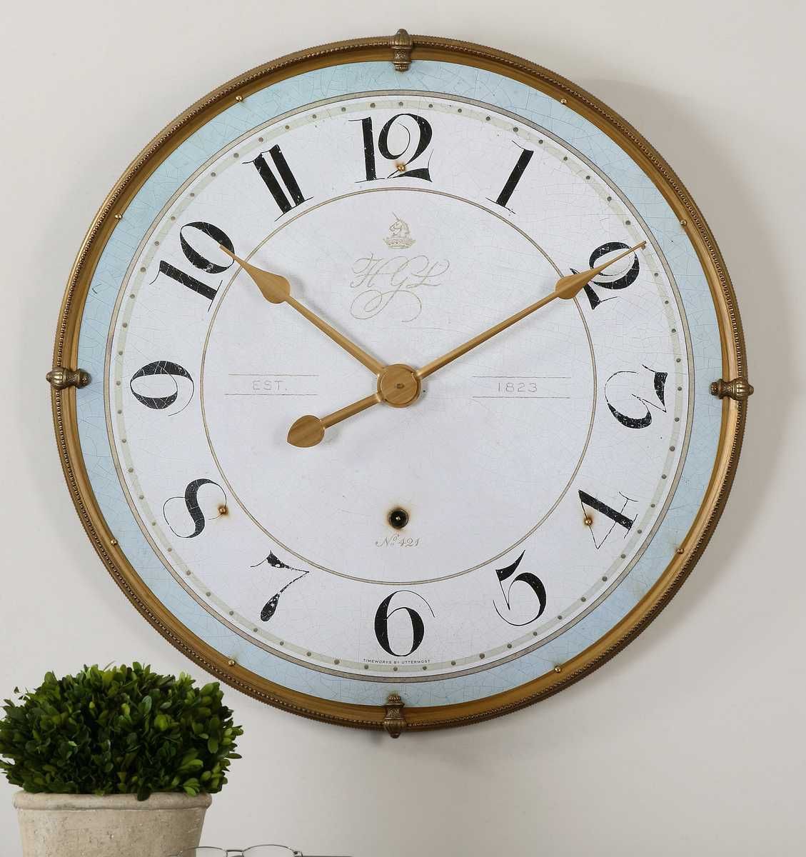 Torriana Wall Clock – Wall Decor by Uttermost | Sutter & Vale