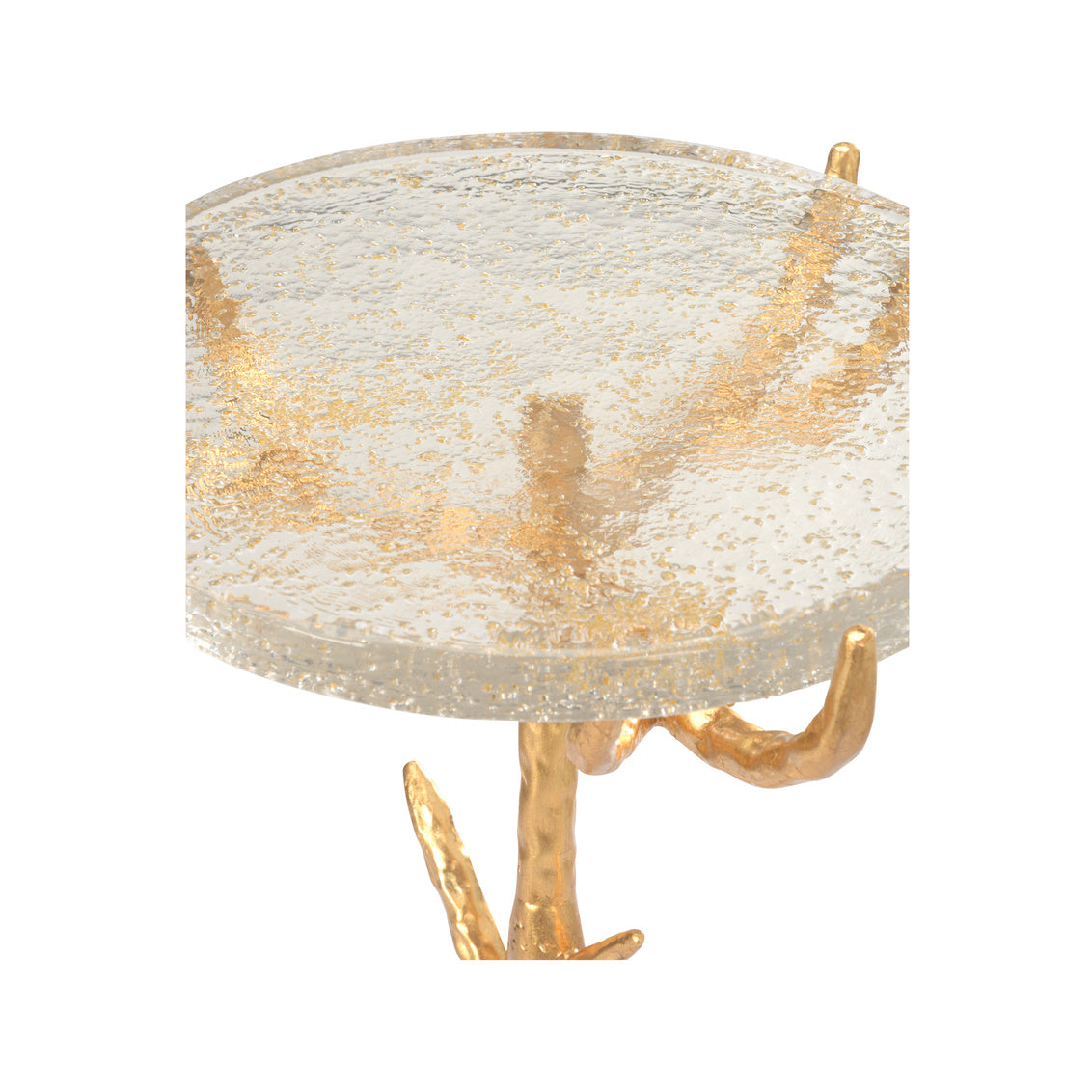 Gold Twig Side Table in 20 / Glass - Chelsea House