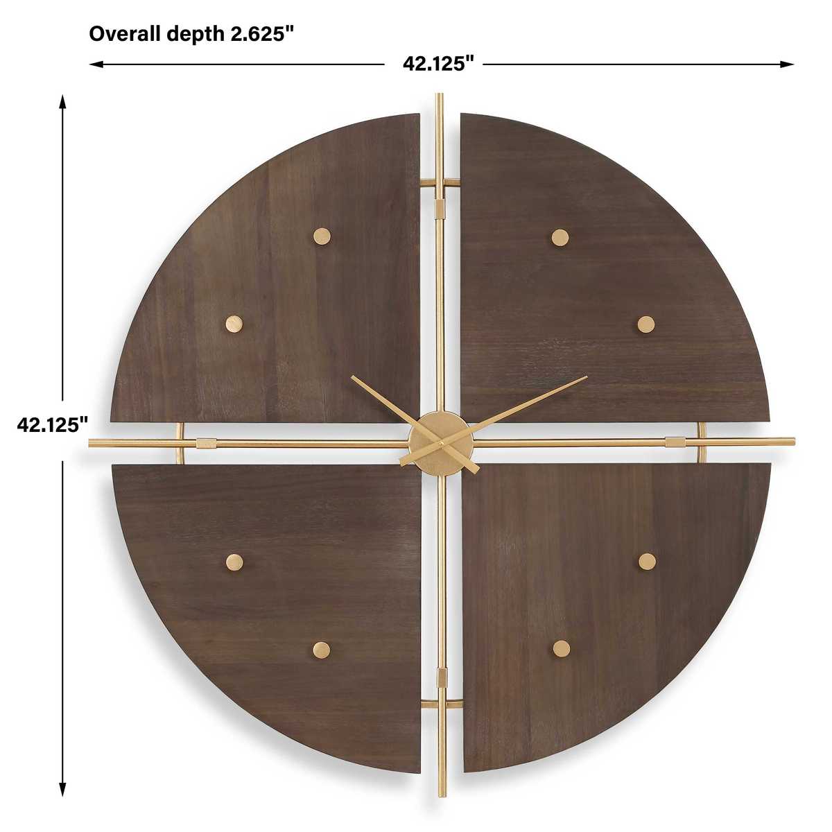 Walnut Elegance, Clock
