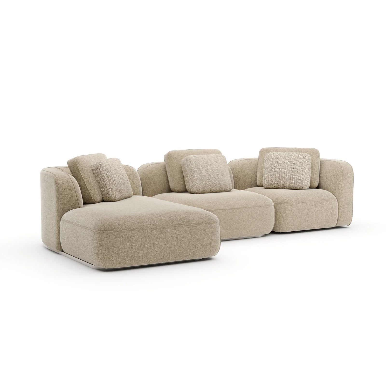 Sasso Left Chaise Sec Large - Oatmeal