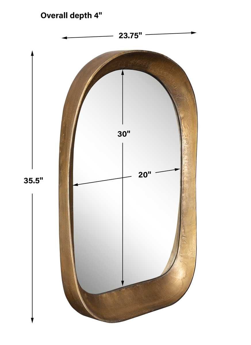 Bradano Arch Mirror, Brass – Mirrors by Uttermost | Sutter & Vale