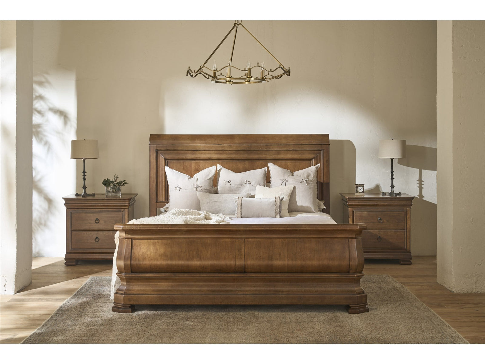 New Lou Louie P's Cal King Sleigh Bed