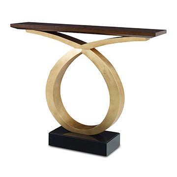 Loophole Console Table - Gold