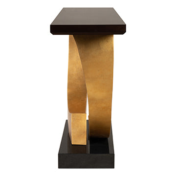 Halo Console Table - Gold