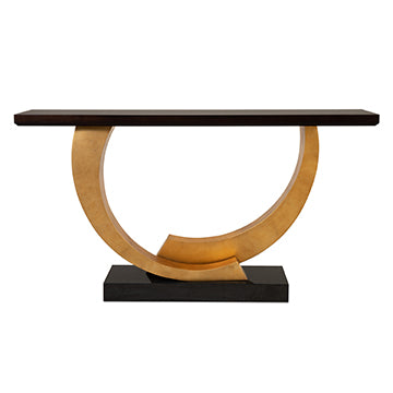 Halo Console Table - Gold