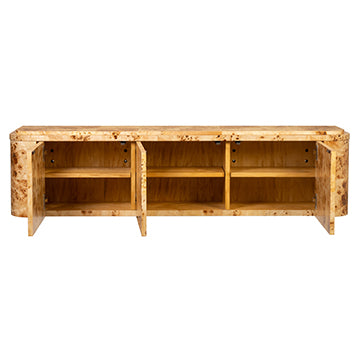 Naomi Wall Hanging Console - Burl