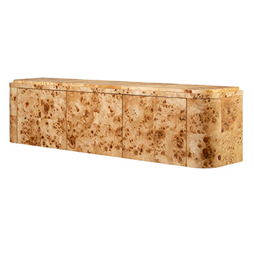 Naomi Wall Hanging Console - Burl