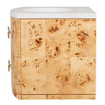 Cirque Wall Sink Chest - Burl