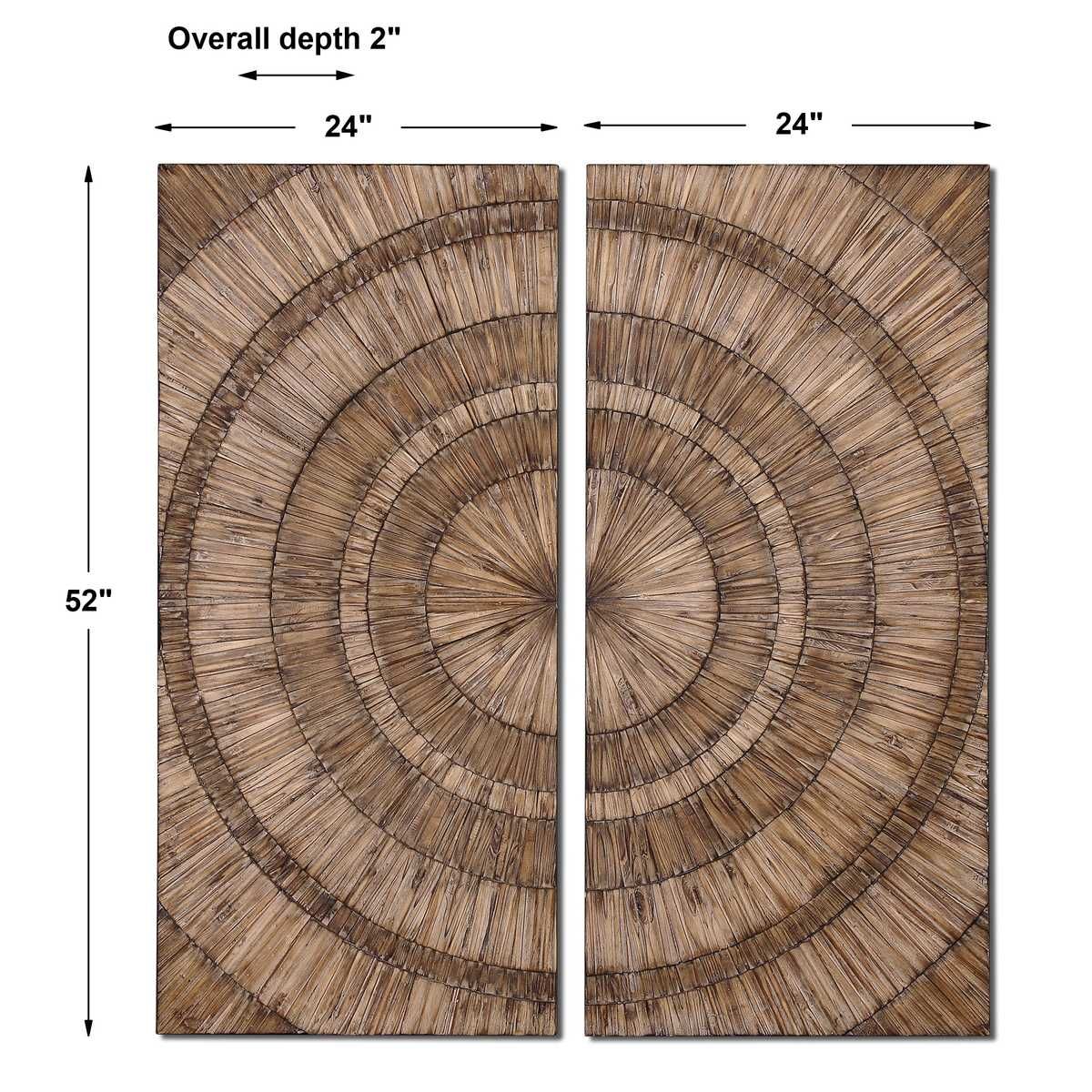 Lanciano Wood Wall Panels, S/2 – Wall Decor by Uttermost | Sutter & Vale