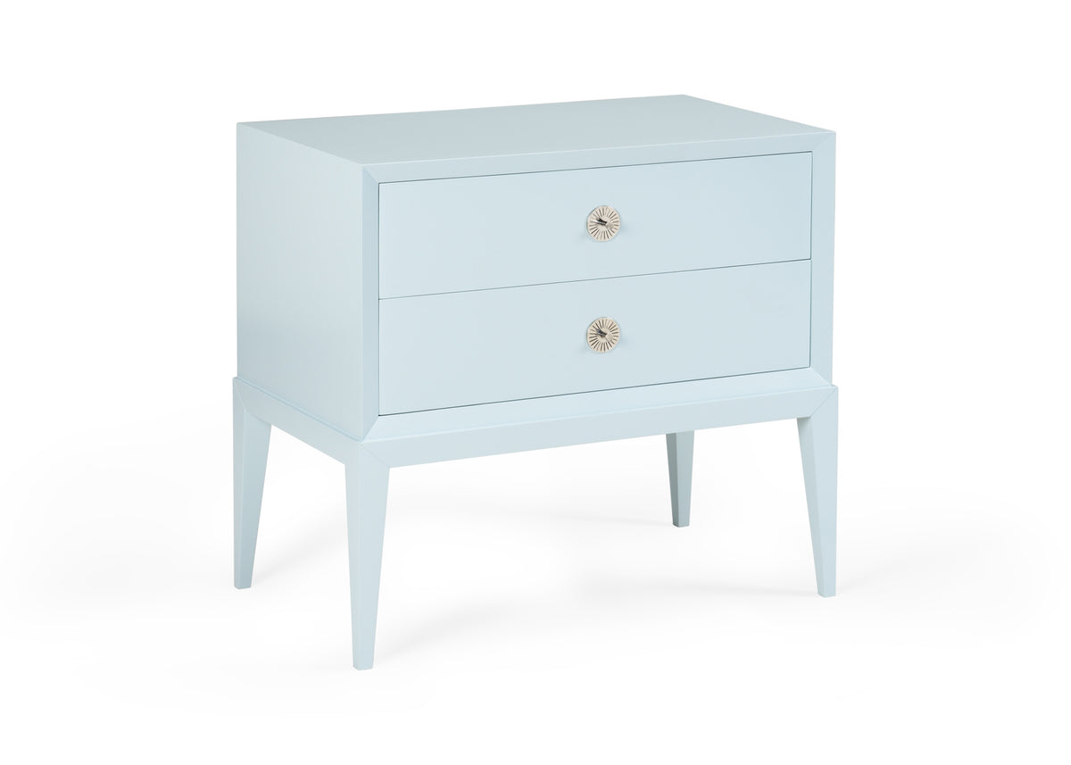 Beveled Side Chest 2 Drawers