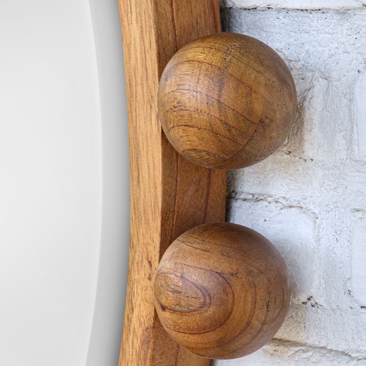 Cyra Wood Round Mirror, Walnut – Mirrors by Uttermost | Sutter & Vale