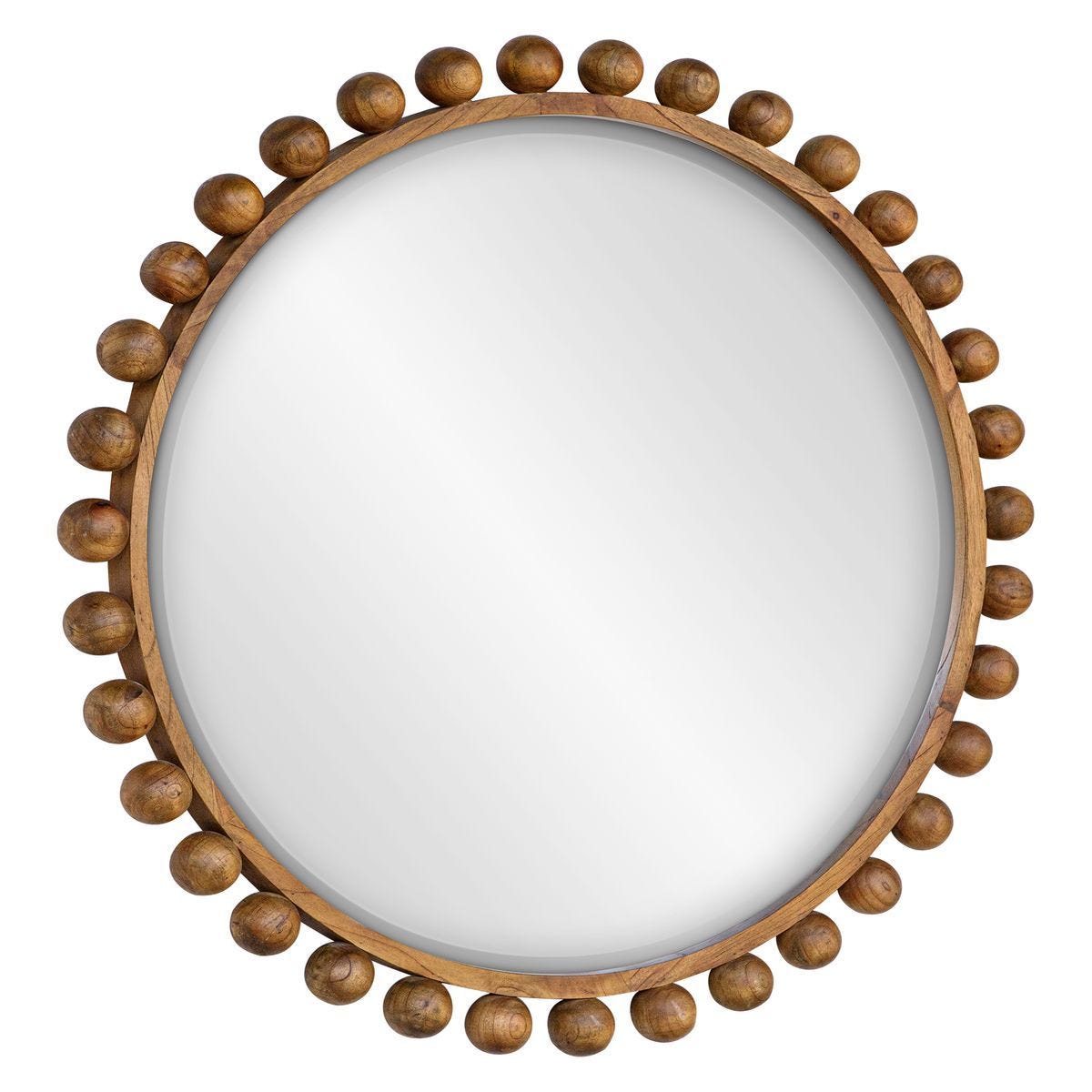 Cyra Wood Round Mirror, Walnut – Mirrors by Uttermost | Sutter & Vale