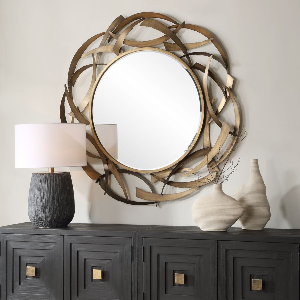 Cutting Edge Round Mirror – Mirrors by Uttermost | Sutter & Vale