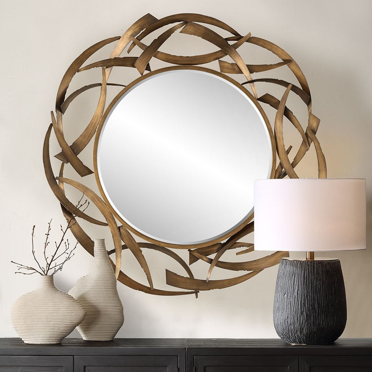 Cutting Edge Round Mirror – Mirrors by Uttermost | Sutter & Vale