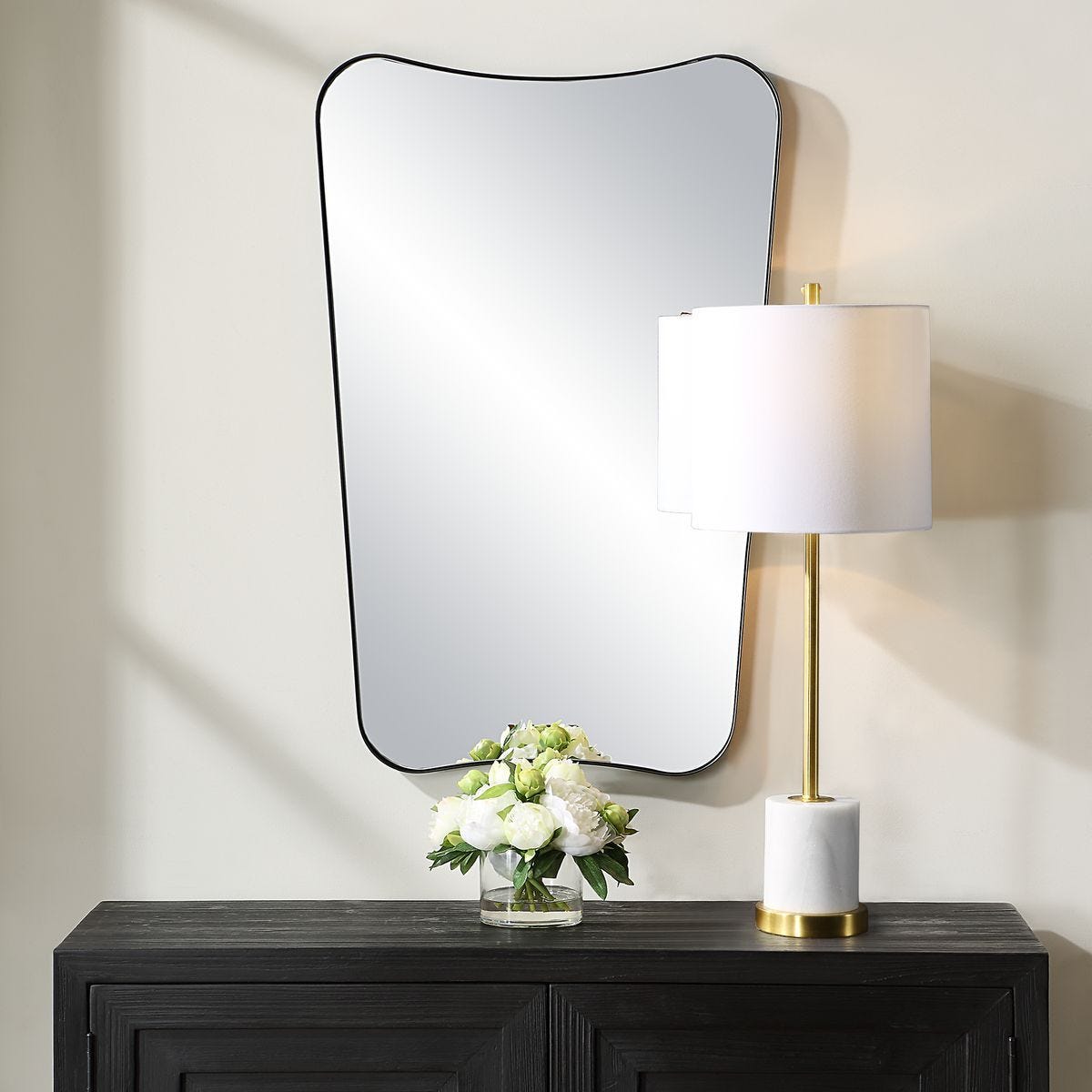 Belvoir Mirror, Black – Mirrors by Uttermost | Sutter & Vale