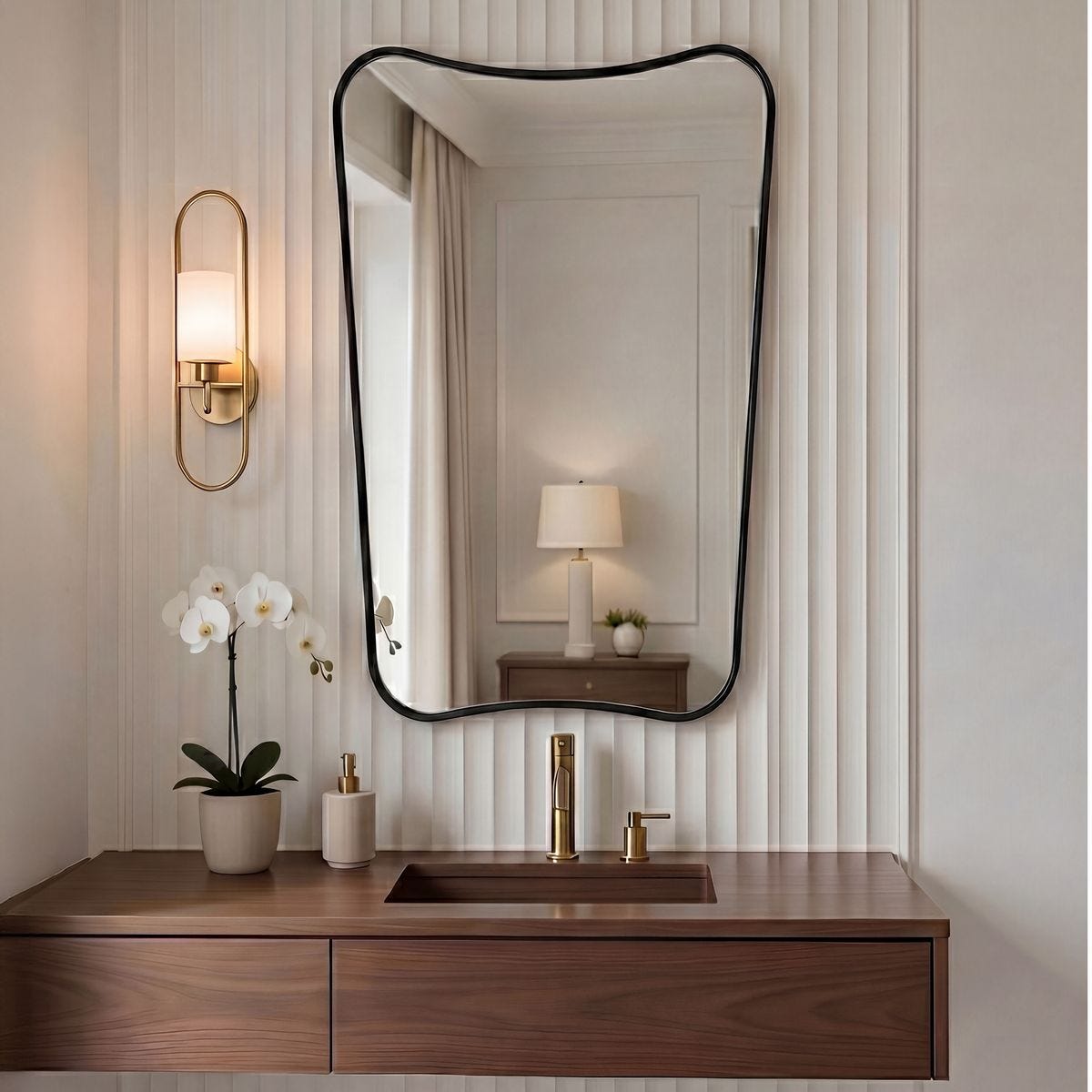 Belvoir Mirror, Black – Mirrors by Uttermost | Sutter & Vale