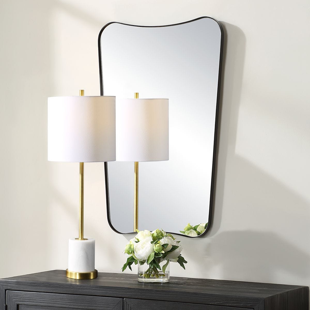 Belvoir Mirror, Black – Mirrors by Uttermost | Sutter & Vale