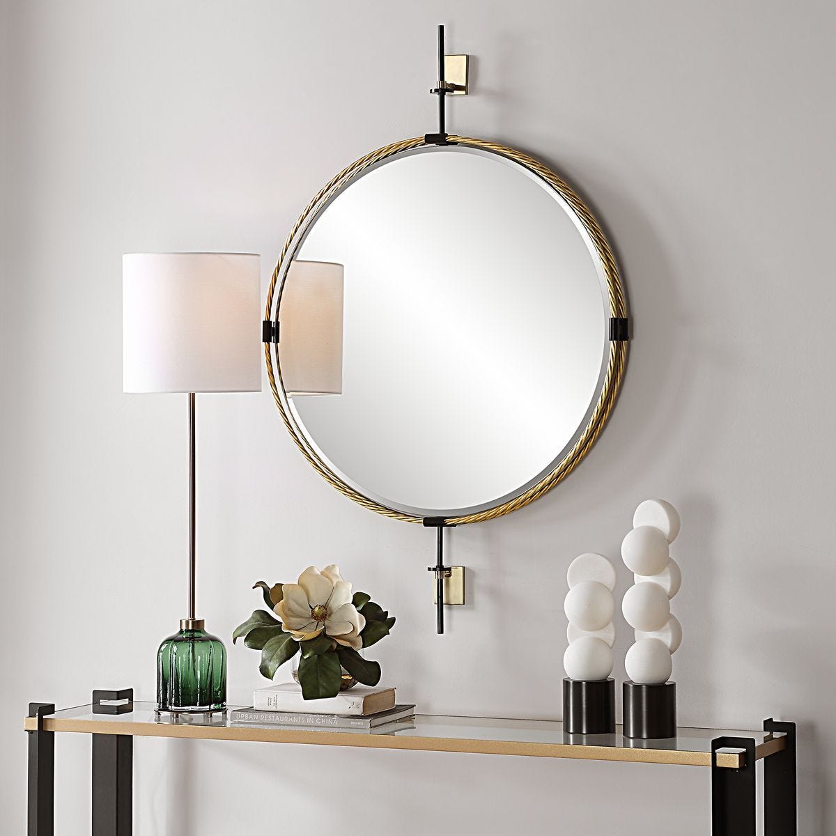 Guardrail Round Mirror – Mirrors by Uttermost | Sutter & Vale