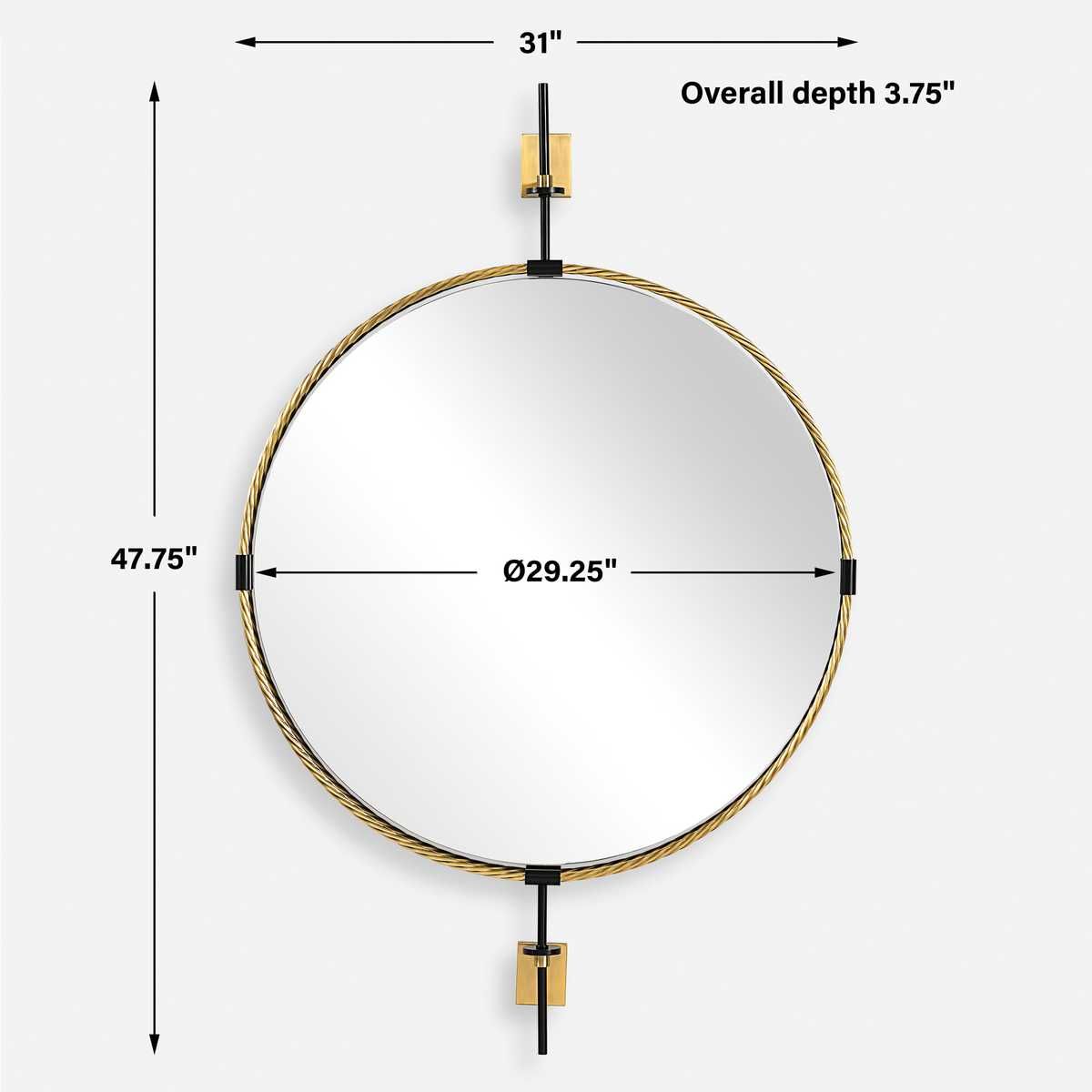 Guardrail Round Mirror – Mirrors by Uttermost | Sutter & Vale