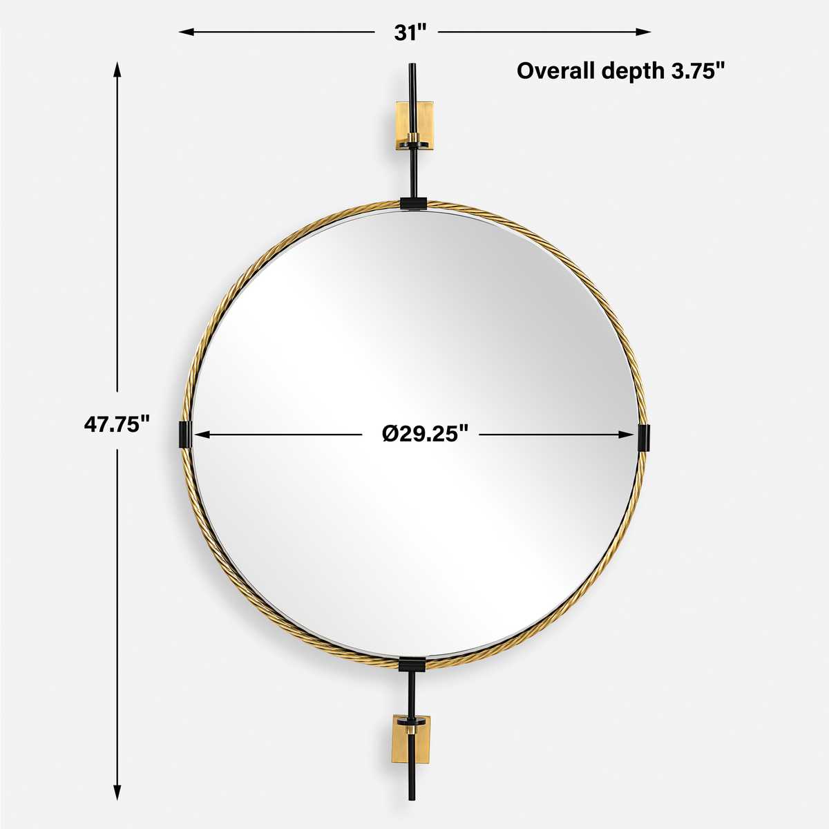 Guardrail Round Mirror