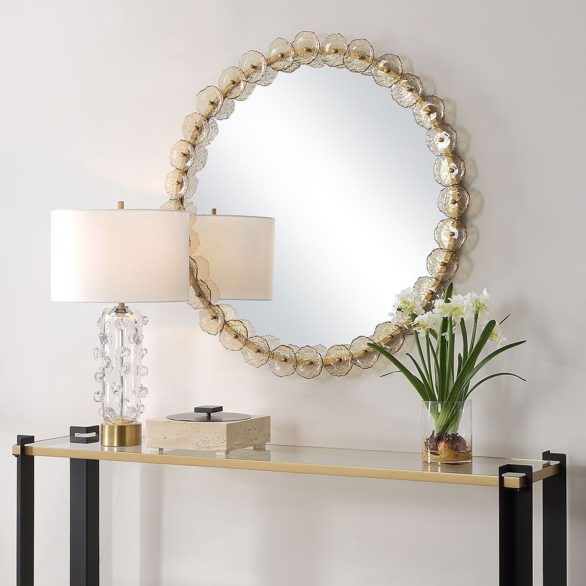 Nolina Round Mirror, 2 CARTONS – Mirrors by Uttermost | Sutter & Vale
