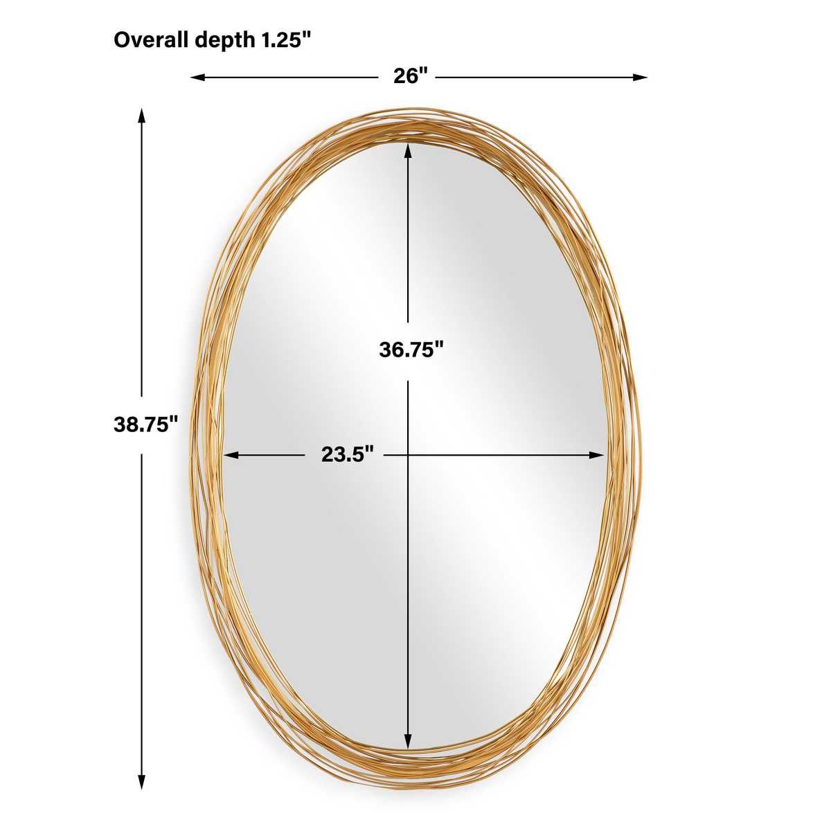 Gillian Oval Mirror – Mirrors by Uttermost | Sutter & Vale