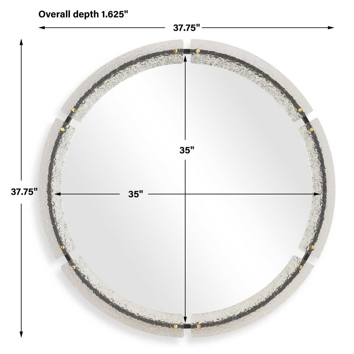 Crystalline Round Mirror – Mirrors by Uttermost | Sutter & Vale