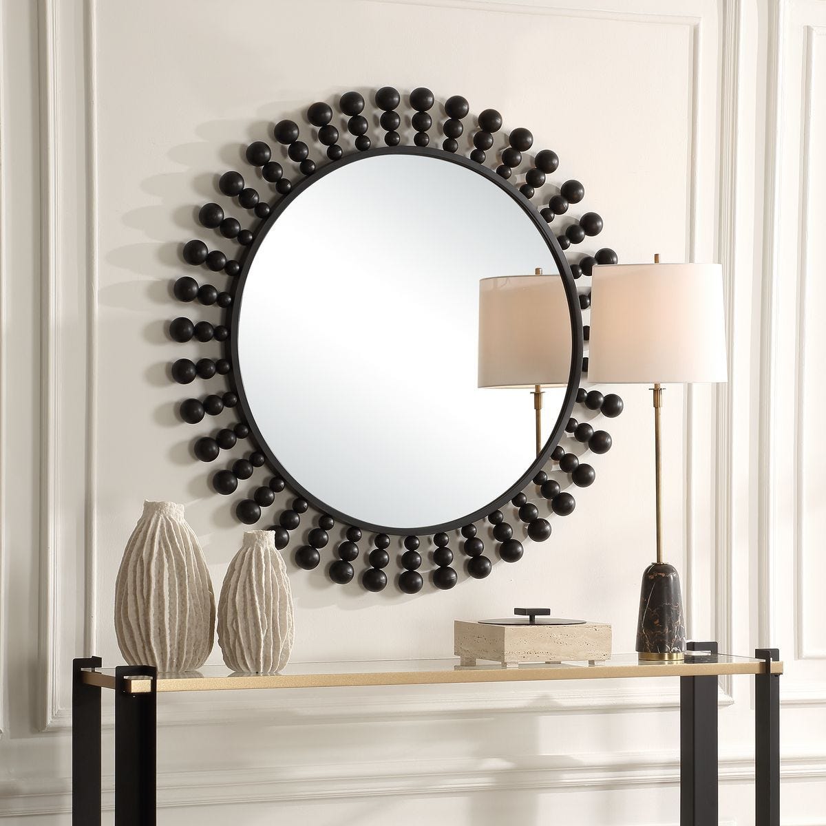 Aziel Round Mirror – Mirrors by Uttermost | Sutter & Vale