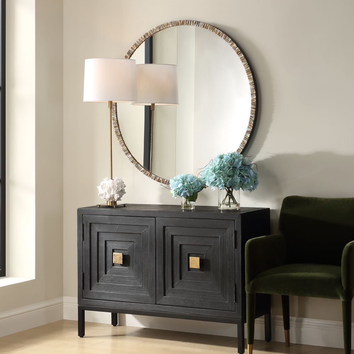 Odeon Round Mirror – Mirrors by Uttermost | Sutter & Vale