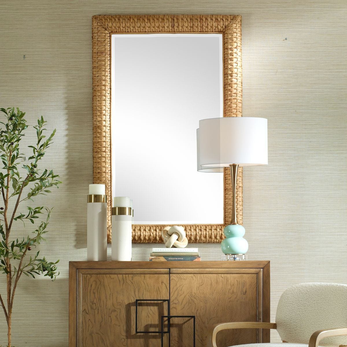 Twisted Seagrass Large Mirror – Mirrors by Uttermost | Sutter & Vale