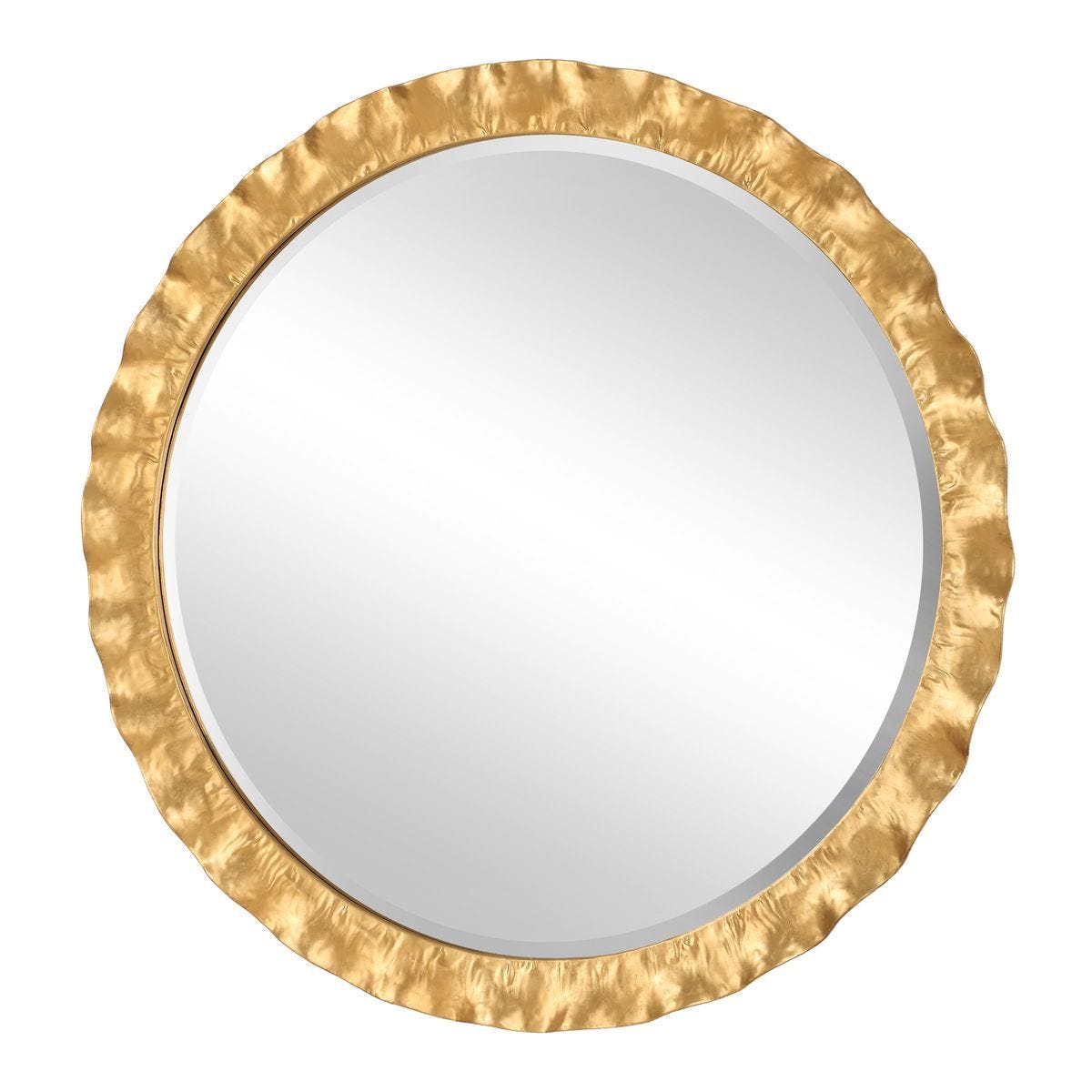 Haya Round Mirror, Gold – Mirrors by Uttermost | Sutter & Vale