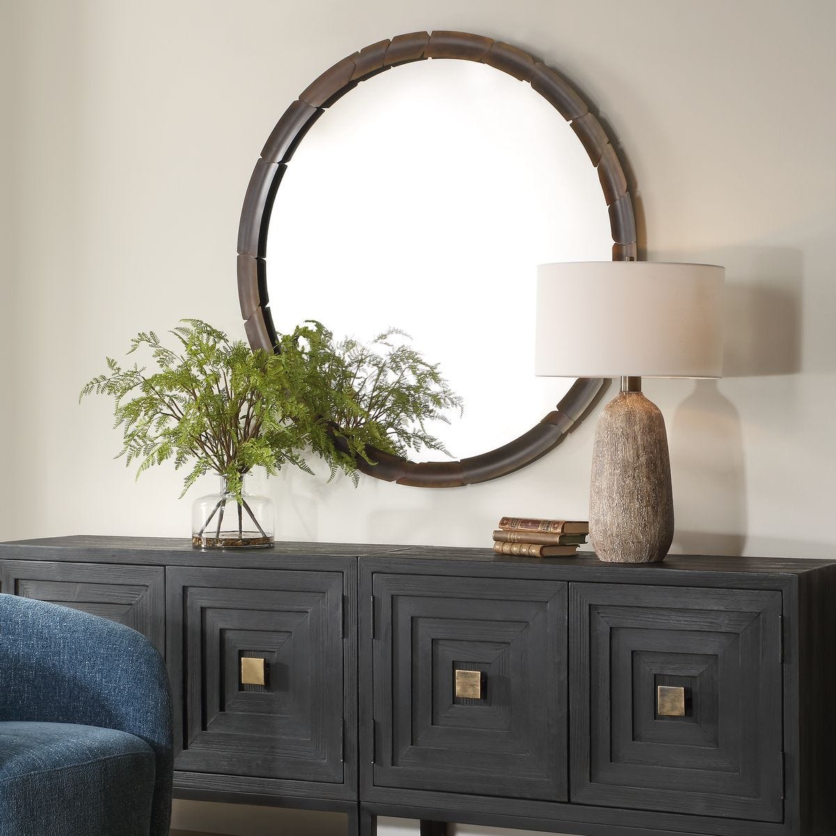 Auger Round Mirror