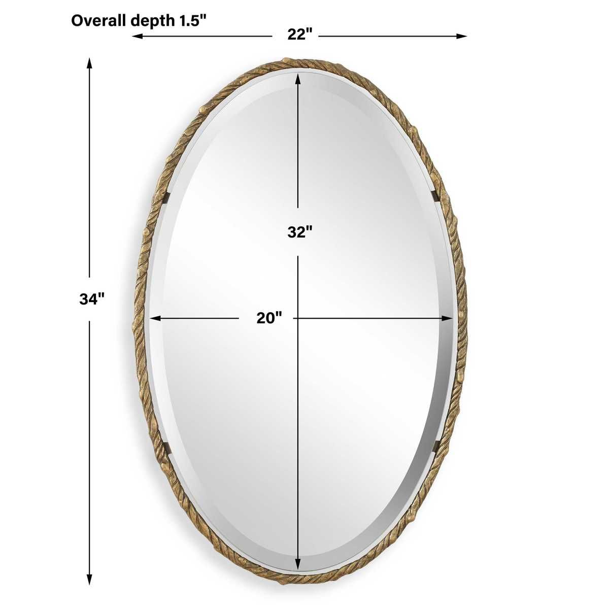 Twisted Branch Oval Mirror – Mirrors by Uttermost | Sutter & Vale