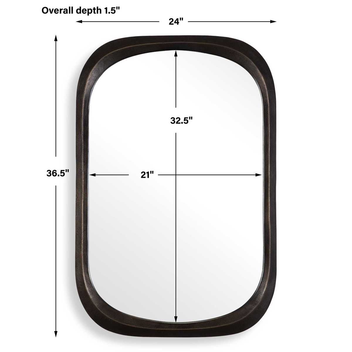 Malone Mirror, Bronze – Mirrors by Uttermost | Sutter & Vale