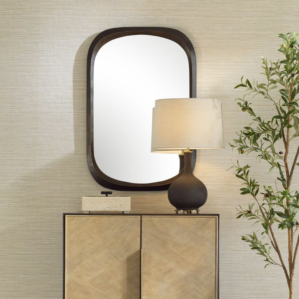 Malone Mirror, Bronze – Mirrors by Uttermost | Sutter & Vale