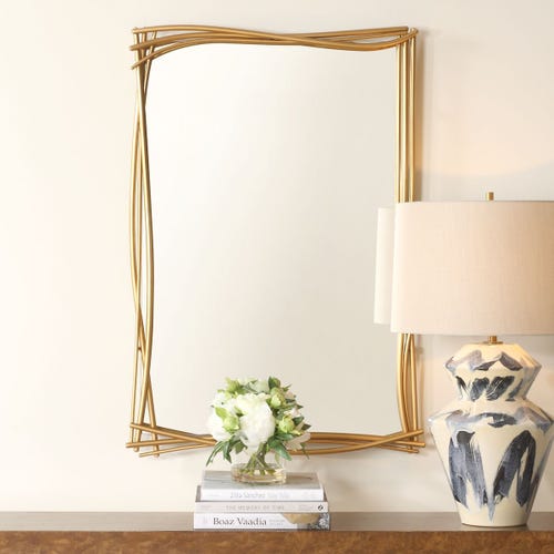 Curved Branches Mirror